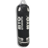 MYO Strength Boxing Bags Punch Bag - Heavy Duty Straight 5ft - Leather (Urban) MYO14221