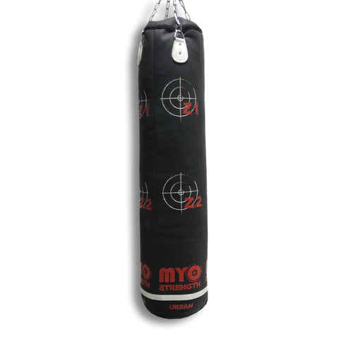 MYO Strength Boxing Bags Punch Bag - Straight 5ft - Leather (Urban) MYO9399