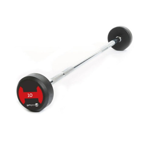 Gym Gear - Solid Rubber Barbell 10-30kg 5 Bar Set