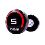 Jordan Premium Urethane Dumbbells Red 2.5 - 75kg