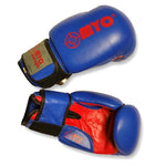 MYO Strength Boxing Gloves/Pads - Blue/Red - Leather 12/14/16oz MYO9386-MYO9388