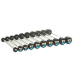 MYO Strength Rubber Barbell with PU End Cap - 10kg – 50kg Straight (10 Bar Set) MYO9846