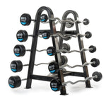 MYO Strength Barbell Rack - 10 Bar Double Sided Black MYO15326