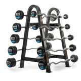 MYO Strength Barbell Rack - 10 Bar Double Sided Black MYO15326