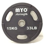 MYO Strength Olympic Urethane Disc Black MYO15342-MYO15421 - IN 2 SHAPE