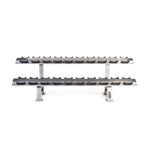 MYO Strength Dumbbell Rack - 10 Pair 2 Tier Premium with PU Stirrups MYO9989 - IN 2 SHAPE