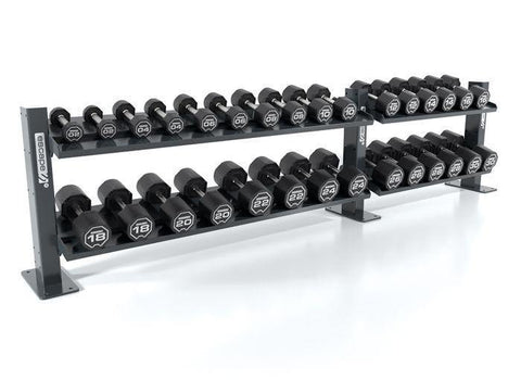 Escape Nucleus Urethane Dumbbell Set with Octagon Rack - PUDB220L-PUDB240L - IN 2 SHAPE