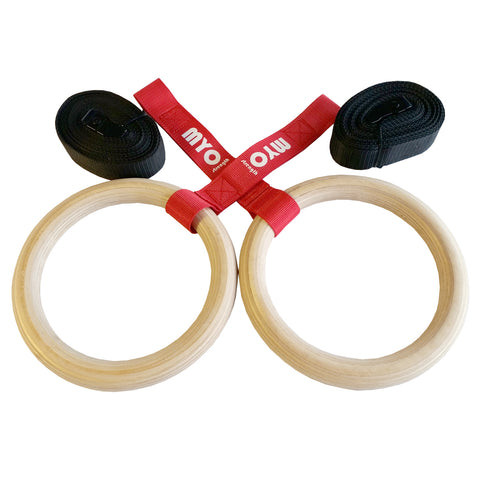 MYO Strength Gym Rings Plastic/Wooden MYO11916-MYO11917